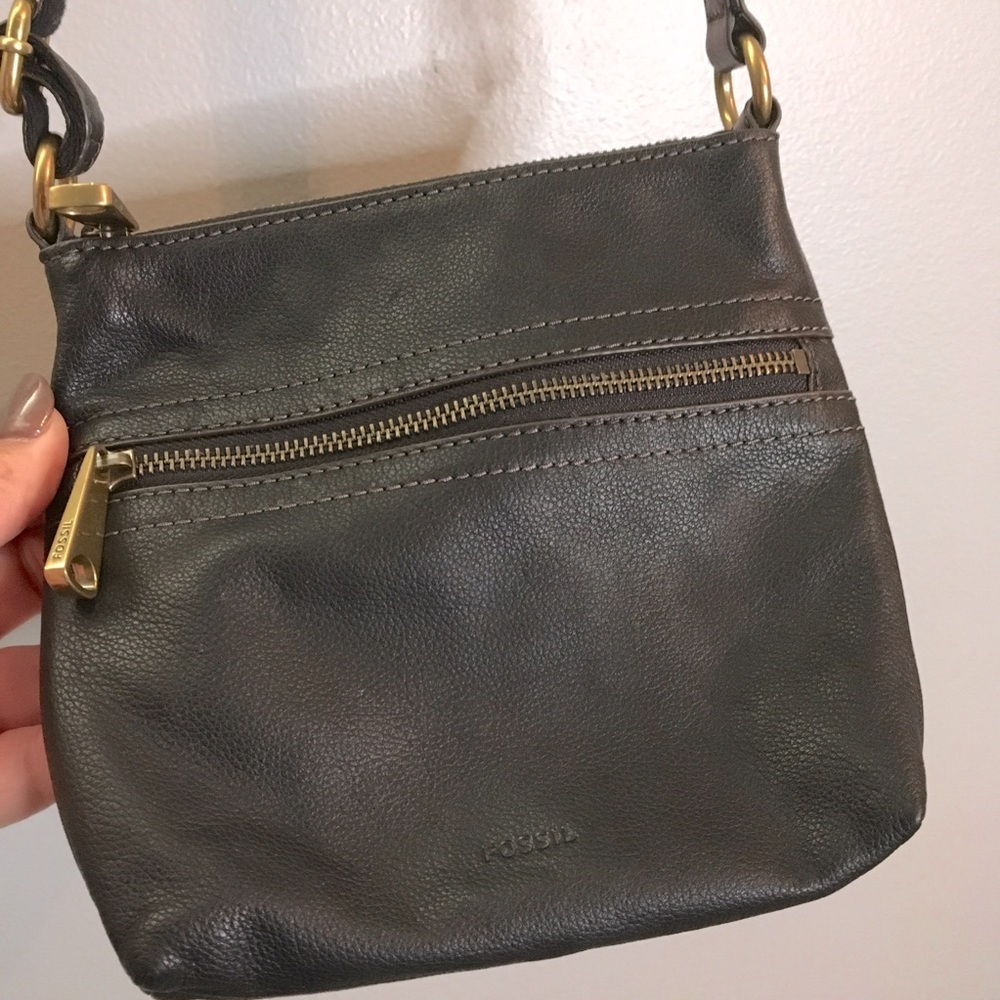FOSSIL VOYAGER SM Ladies Black Leather Crossbody